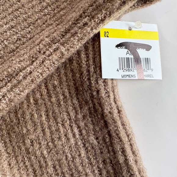 French Connection Womens Medium Mocha Flossy Viola High Neck Sweater Bell Sleeve - Picture 5 of 8